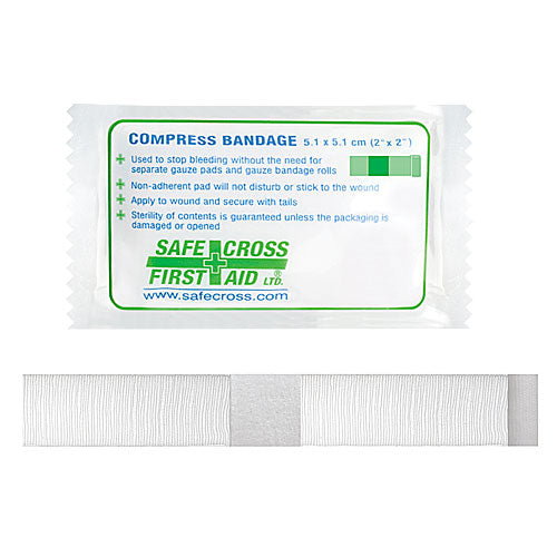 Pansement compressif stérile avec attaches (2, 4 et 6 Po)