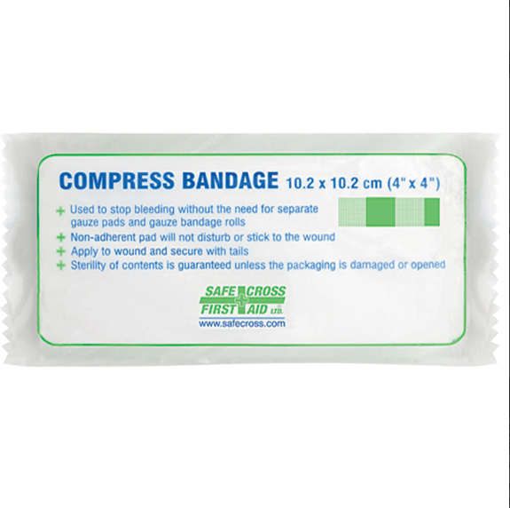 Pansement compressif stérile avec attaches (2, 4 et 6 Po)